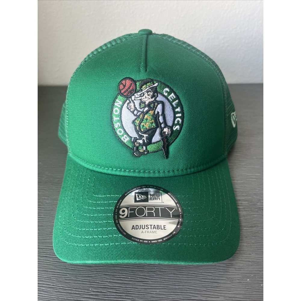 Boston Celtics Trucker New Era 9Forty Snapback Adjustable Hat Cap NWT
